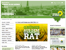 Tablet Screenshot of gruene-do.de